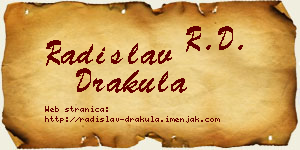 Radislav Drakula vizit kartica